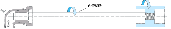 双向内管旋转式旋转接头安装说明二